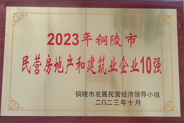 民營房地產和建筑業(yè)企業(yè)10強